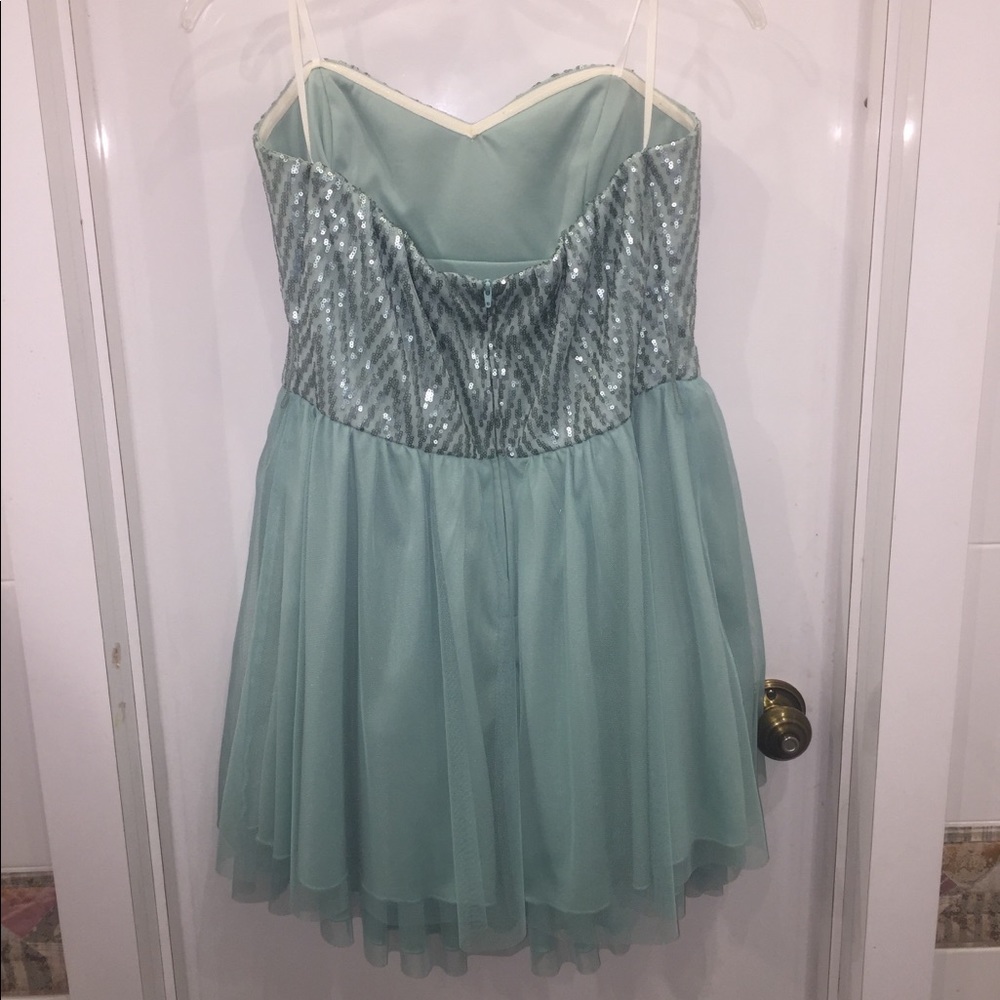 By&by aqua strapless short junior dress - Picture 2 of 2